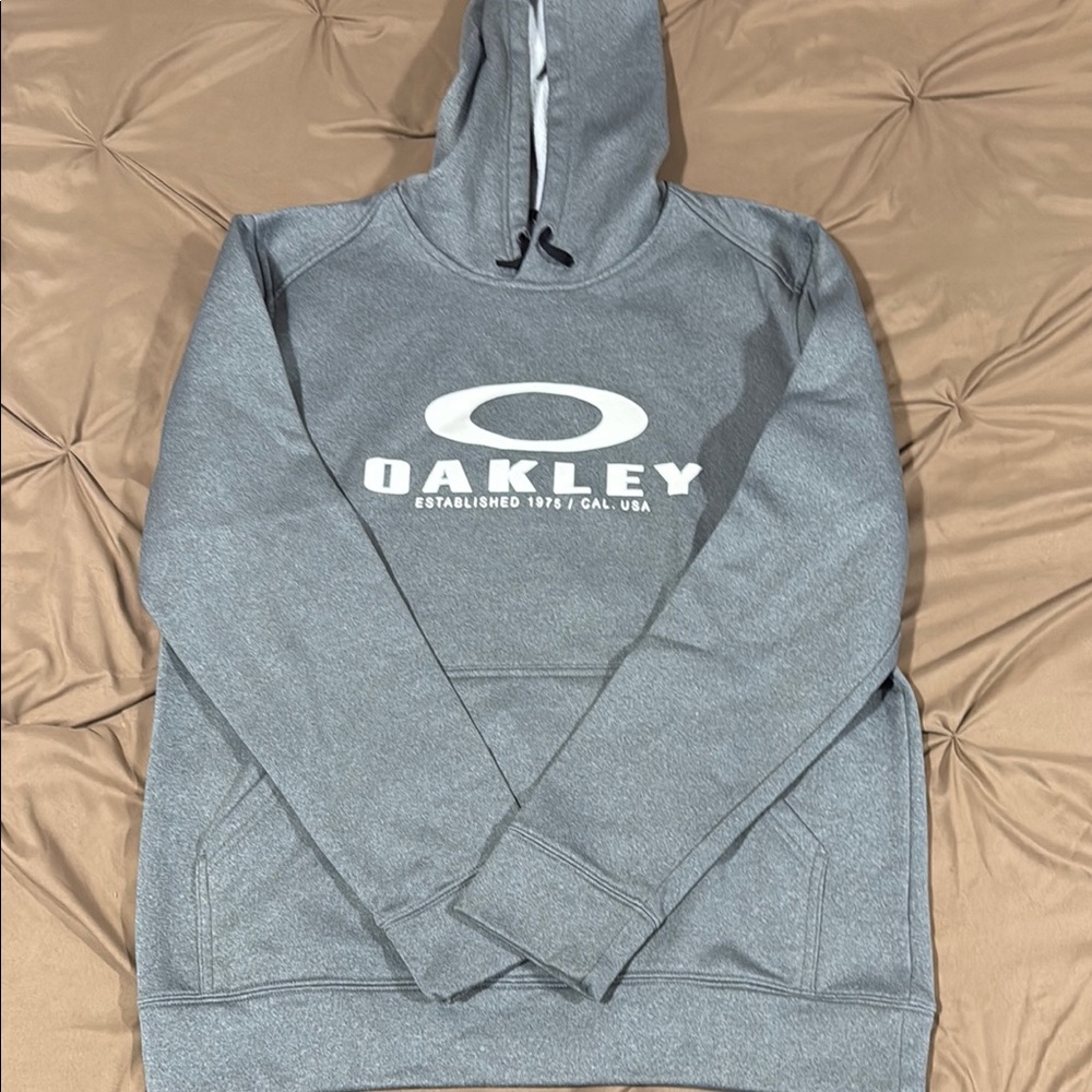 Oakley Gray Sweatshirt Hoodie with Logo